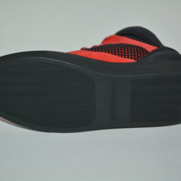 NWT BALENCIAGA MENS NEOPRENE STRAP HITOP SUEDE LEATHER SNEAKERS US 13 EU 46 - Picture 8 of 10